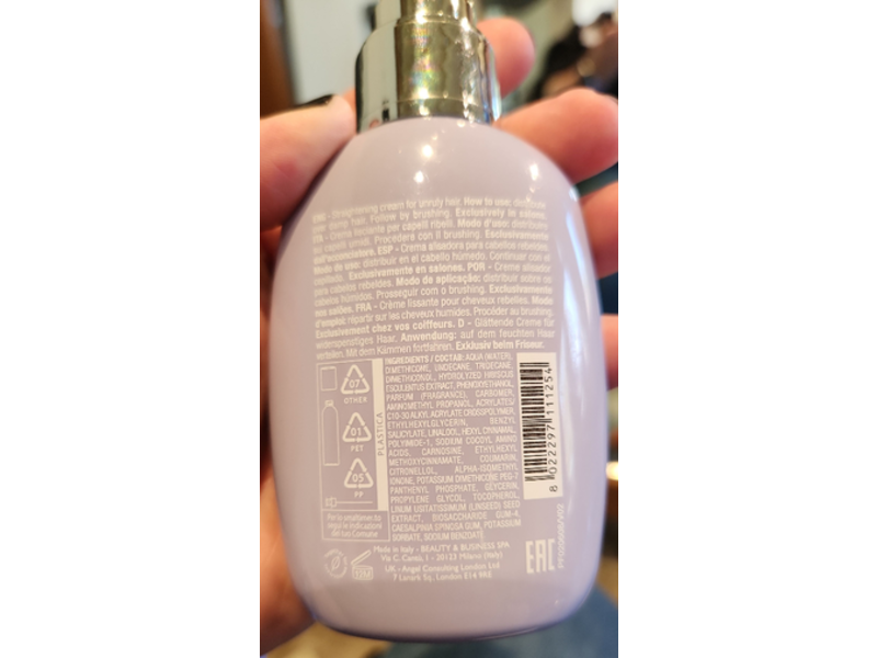 Alfaparf Milano Semi Di Lino Smooth Rebel Hair Cream, 4.23 fl oz/125 mL