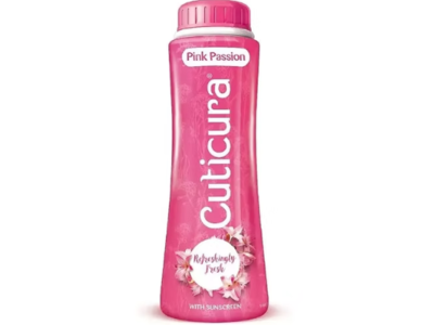 Cuticura Talcum Powder, Pink Passion, 400 g