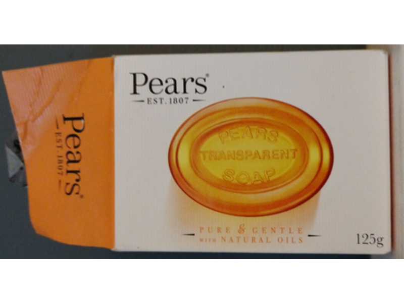 Pears Transparent Soap, Pure & Gentle, 125 g