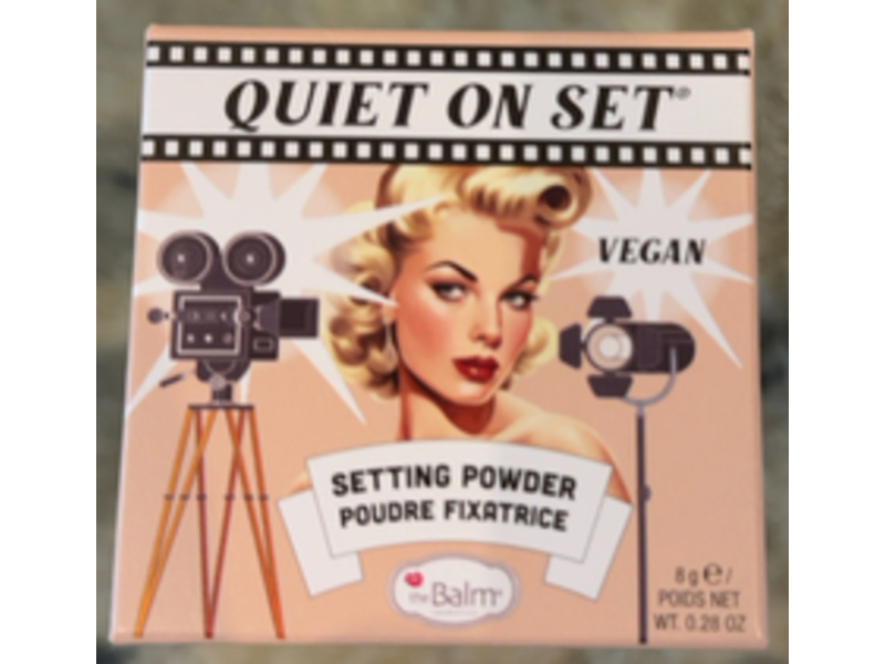 theBalm Quiet On The Set Setting Powder, 02 Light Neutral, 0.28 oz/8 g