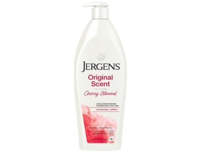 Jergens Original Scent Dry Skin Moisturizer, Cherry Almond, 33.8 fl oz/1000 mL