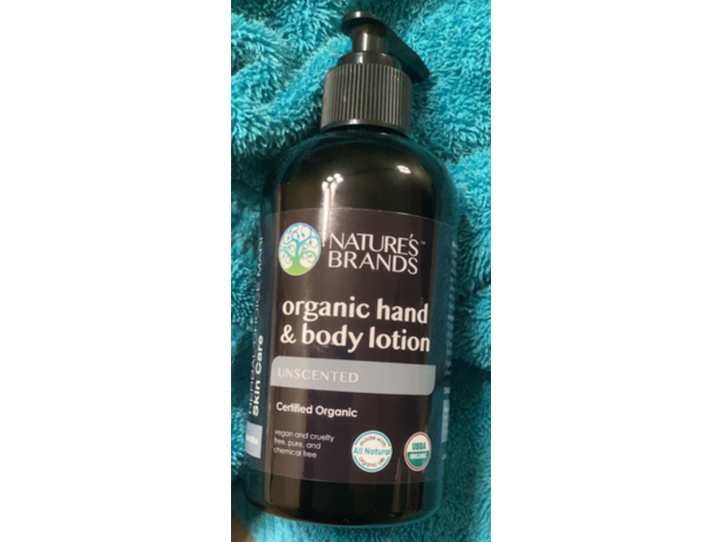 Nature's Brands Organic Hand & Body Lotion, 8 fl oz/236 mL