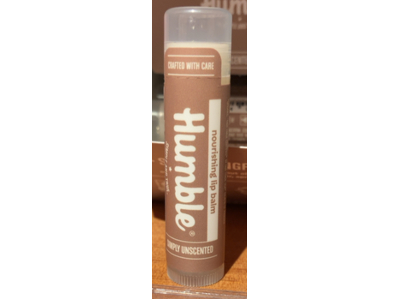 Humble Brands Nourishing Lip Balm, Simply Unscented, 0.15 oz/4.25 g