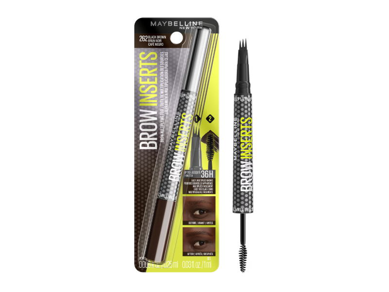 Maybelline New York Brow Inserts, Black Brown
