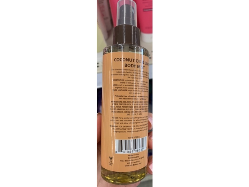 Rich Radiance Body Mist, Coconut Oil & Lime, 6 fl oz/177 mL