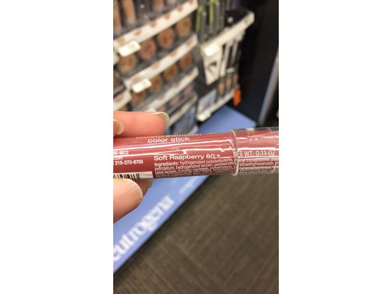 Neutrogena MoistureSmooth Color Stick, 60 Soft Raspberry, 0.11 oz (Pack of 2)