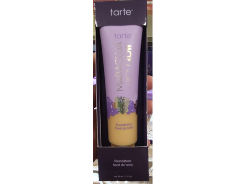 Tarte Maracuja Skin Glow Foundation, 27S Light-Medium Sand, 1 fl oz/30 mL