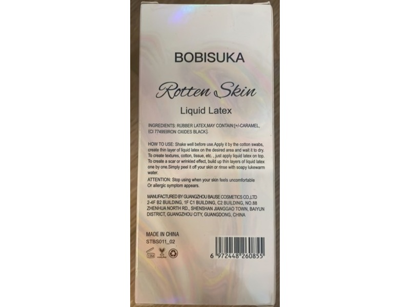 Bobisuka Rotten Skin Liquid Latex, Light Flesh, 4.92 fl oz/140 mL