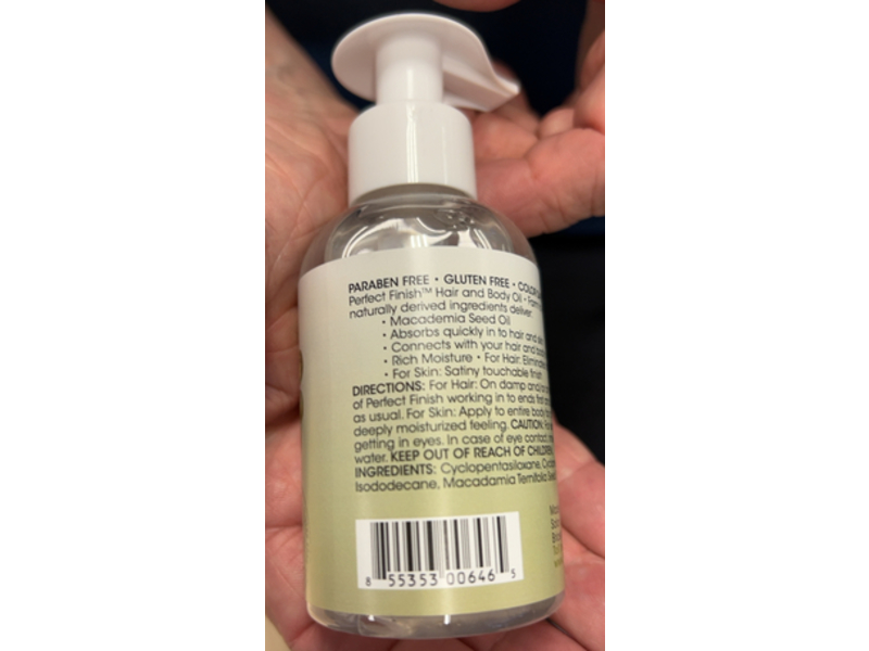 Lis'n Perfect Finish Hair & Body Oil, 4 oz/120 mL