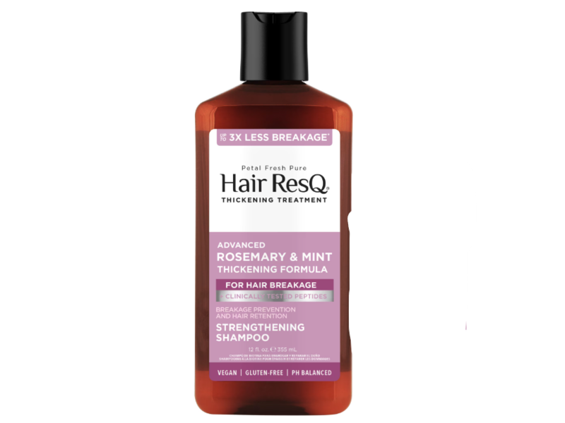 Hair ResQ Thickening Treatment Strengthening Shampoo, Rosemary & Mint, 12 fl oz/355 mL