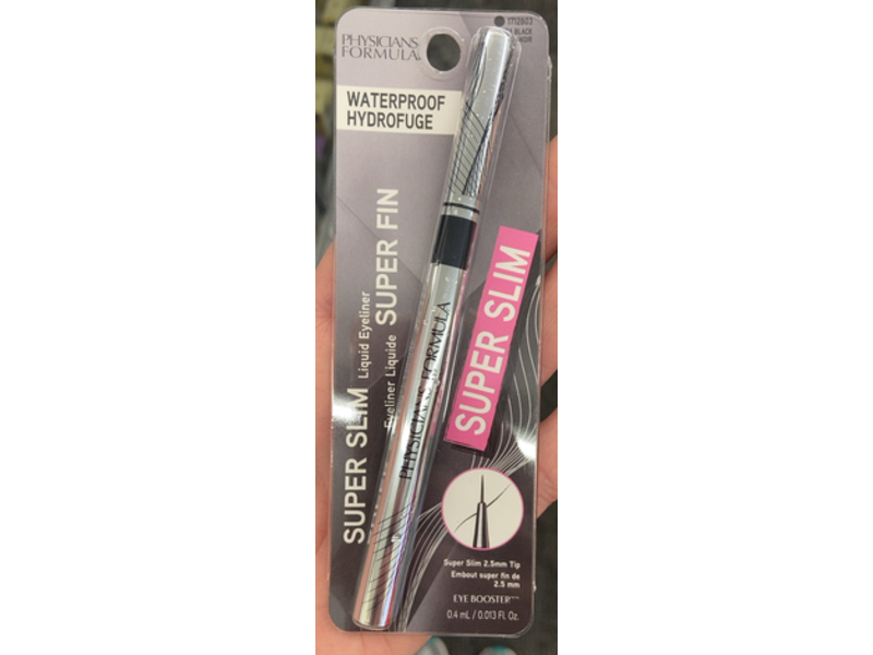 Physicians Formula Eye Booster Super Slim Liquid Eyeliner, Ultra Black, 0.013 fl oz/0.4 mL