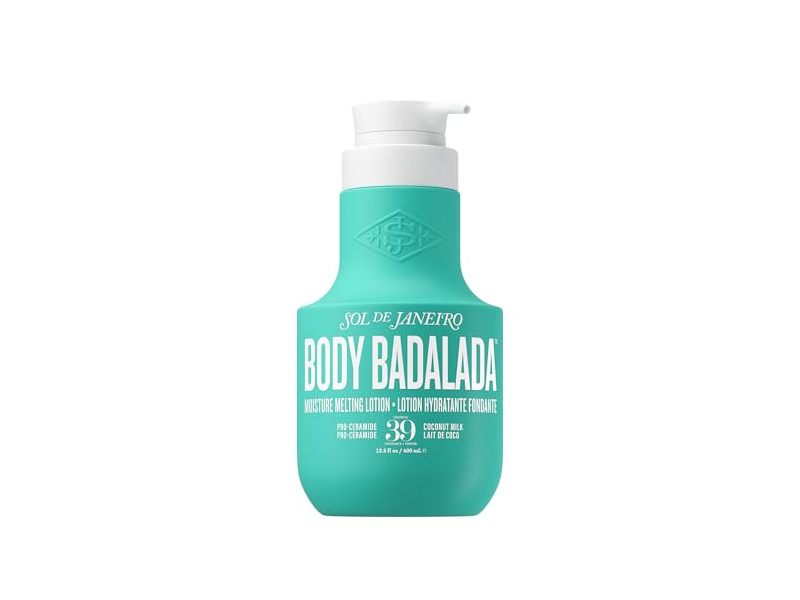 Sol De Janeiro Body Badalada Moisture Melting Lotion, Cheirosa 39, Pro-Ceramide, Coconut Milk, 13.5 fl oz/400 mL