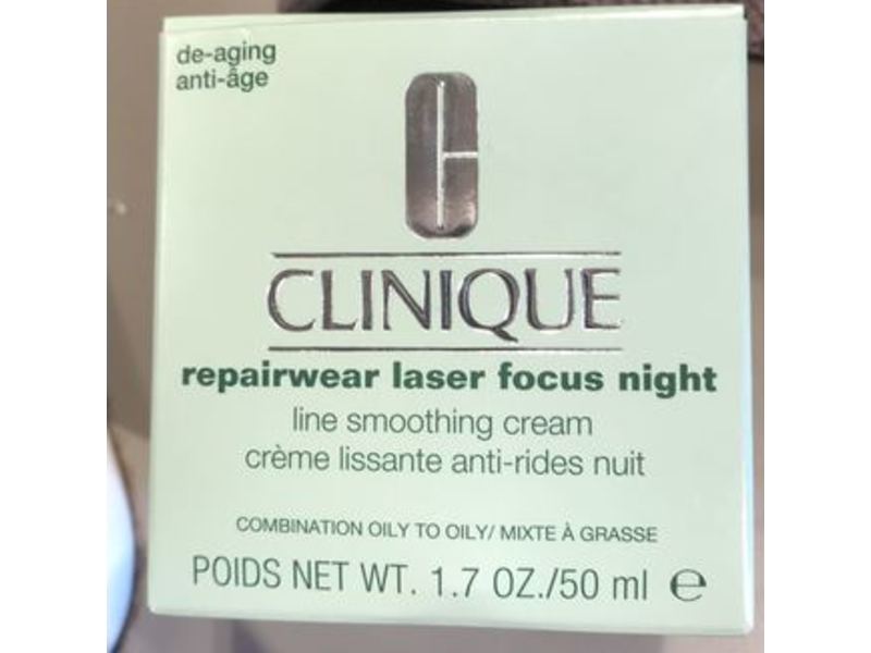 Clinique Repairwear Laser Focus Night Line Smoothing Cream, 1.7 oz/50 mL