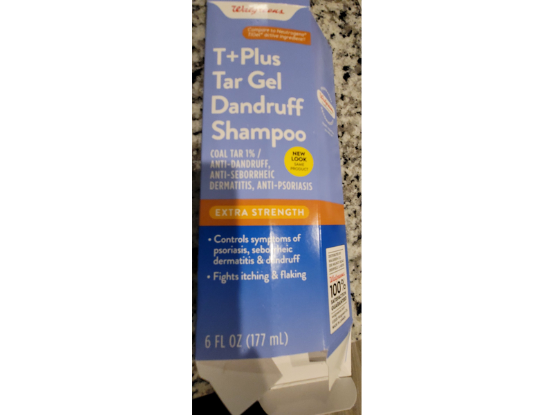 Walgreens T+Plus Tar Gel Dandruff Shampoo, Extra Strength, 6 fl oz/177 mL
