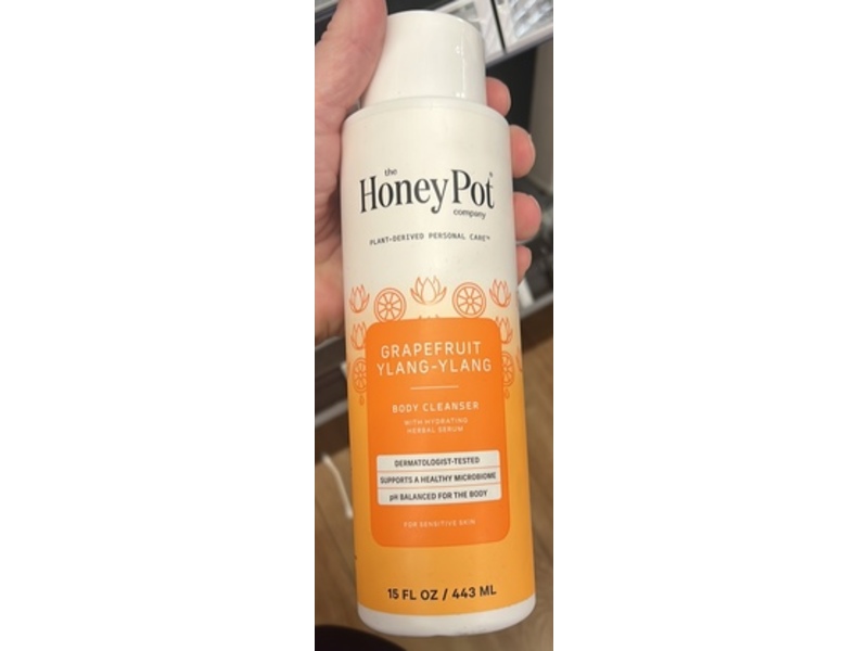 The Honey Pot Company Body Cleanser, Grapefruit Ylang-Ylang, 15 fl oz/443 mL