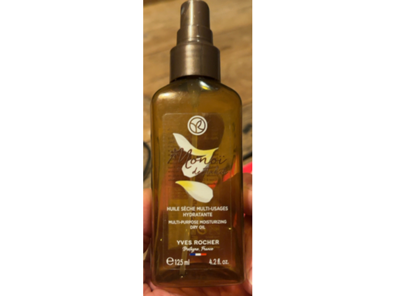 Monoi De Tahiti Multi Purpose Moisturizing Dry Oil, 4.2 fl oz/125 mL