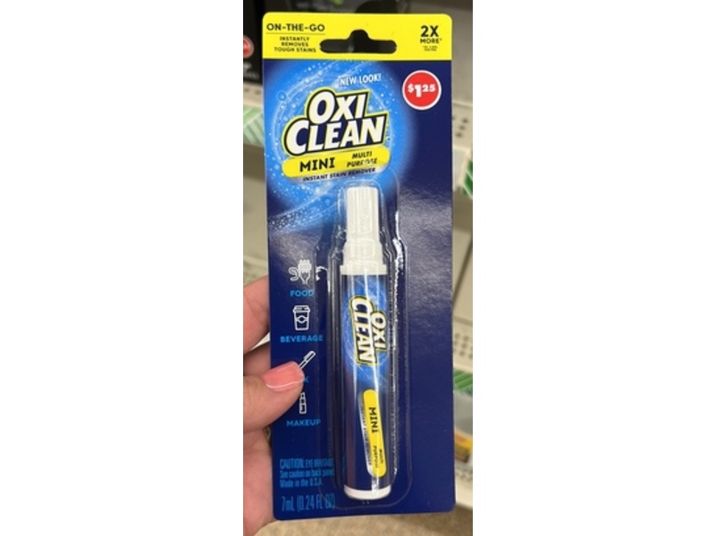 OxiClean Mini Instant Stain Remover, 0.24 fl oz/7 mL, 3 Count