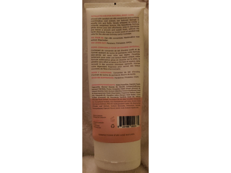 Cake Beauty Indulgent Body Milk Cream, Milk Made, 7 fl oz/200 mL