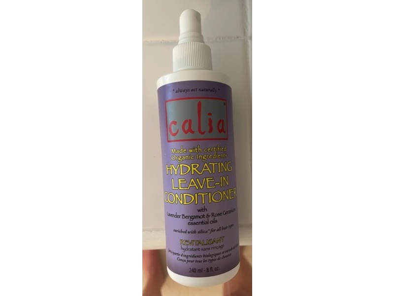 Calia Hydrating Leave-In Conditioner, Lavender Bergamot & Rose Geranium Essential Oils, 8 fl oz/240 mL