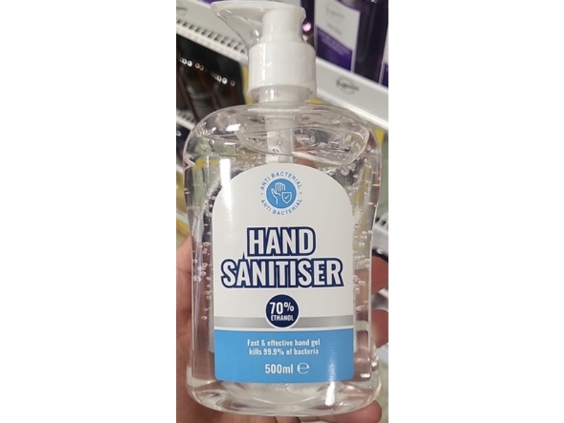 TJ Morris Anti Bacterial Hand Sanitiser, 70% Ethanol, 500 mL