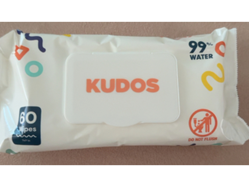 Kudos Wipes, 60 Count