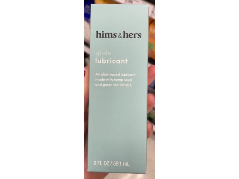 Hims & Hers Glide Lubricant, Aloe Based, 2 fl oz/59.1 mL