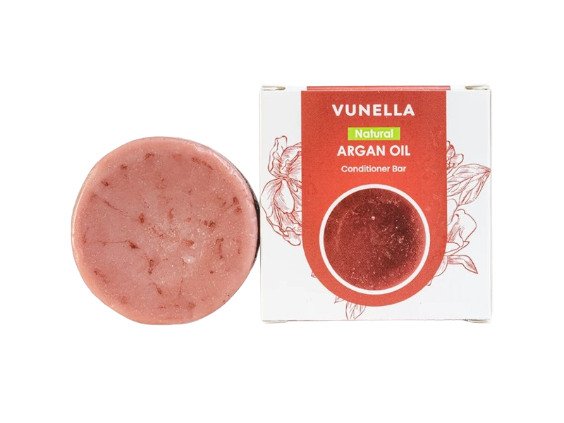Vunella Conditioner Bar, Natural, Argan Oil, 1.4 oz