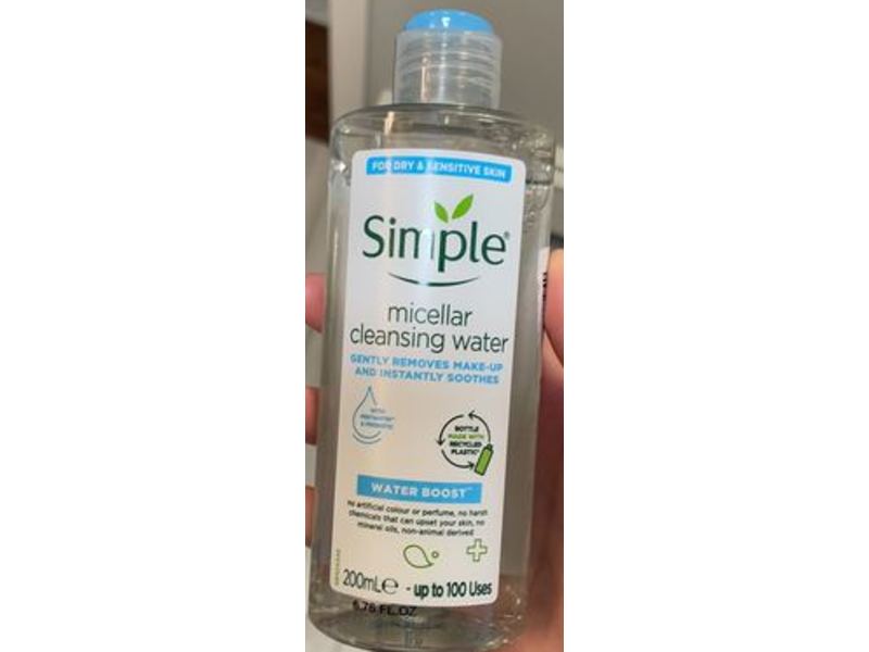Simple Micellar Cleaning Water, Water Boost, 200 mL