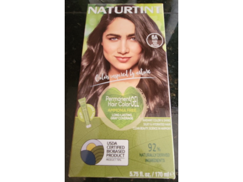 Naturtint Permanent Hair Color Gel, 6A Dark Ash, 5.75 fl oz/170 mL