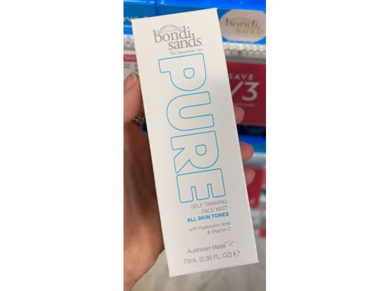 Bondi Sands Pure Self-Tanning Face Mist, 2.36 fl oz/70 ml