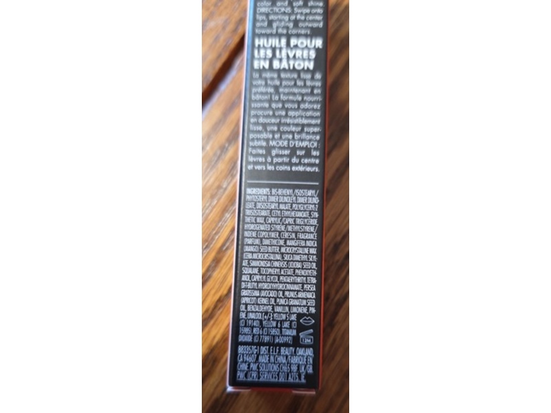 e.l.f. Glow Reviver Slipstick Lip Oil Stick, Tanger-sheen, 0.11 oz/3.4 g