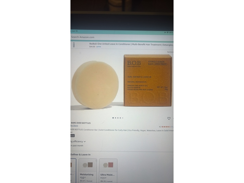 B.O.B Bars Oval Definer & Leave In Conditioner Bar, 1.9 oz/55 g