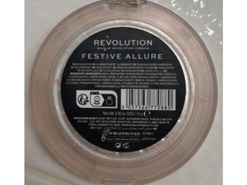 Revolution Highlighter, Festive Allure, 0.42 oz/12 g