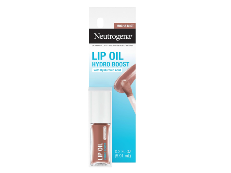 Neutrogena Hydro Boost Lip Oil, Mocha Mist, 0.2 fl oz/5.91 mL