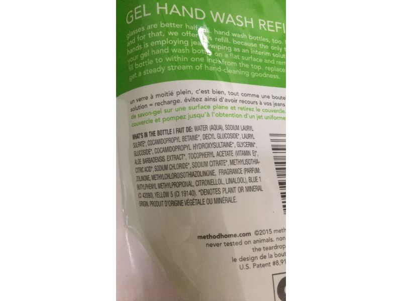 Method Gel Hand Wash Refill, Cocumber, 34 fl oz/1 L