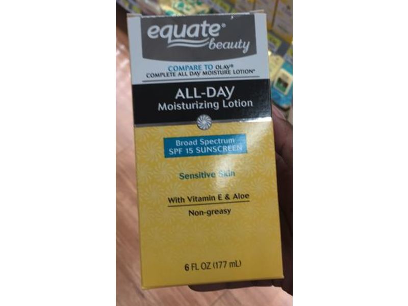 Equate Beauty All-Day Moisturizing Lotion, SPF 15, 6 fl oz/177 mL