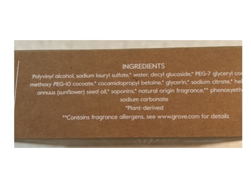 Grove Co. Laundry Detergent Sheets, Lavender Blossom & Thyme, 35 Loads, 5.91 oz/167 g, 35 Count