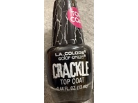 L.A. Colors Color Craze Top Coat, Black Crackle, 0.44 fl oz/13 mL - thumbnail 2