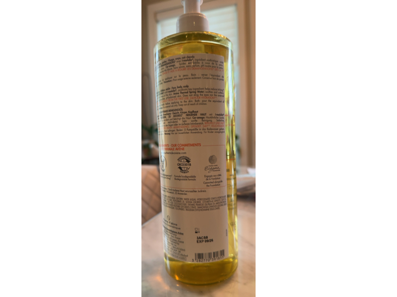 Avene Xeracalm A.D Lipid - Replenishing Cleansing Oil, 25.3 fl oz/750 mL