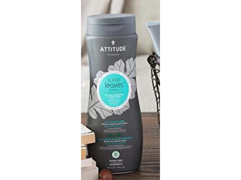 Attitude Super Leaves 2-In-1 Scalp Scare, Black Willow & Aspen, 16 fl oz/473 mL