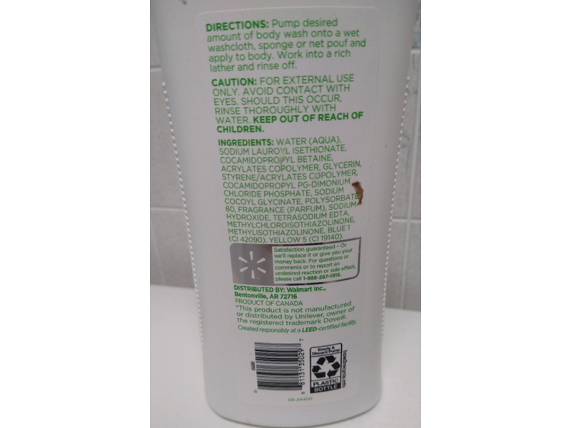 Equate Beauty Cool Moisturizing Body Wash, 34 fl oz/1 L