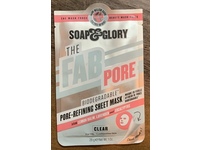 Soap & Glory The Fab Pore Refining Sheet Mask, Clear, 1.0 oz/29 g - Image 3