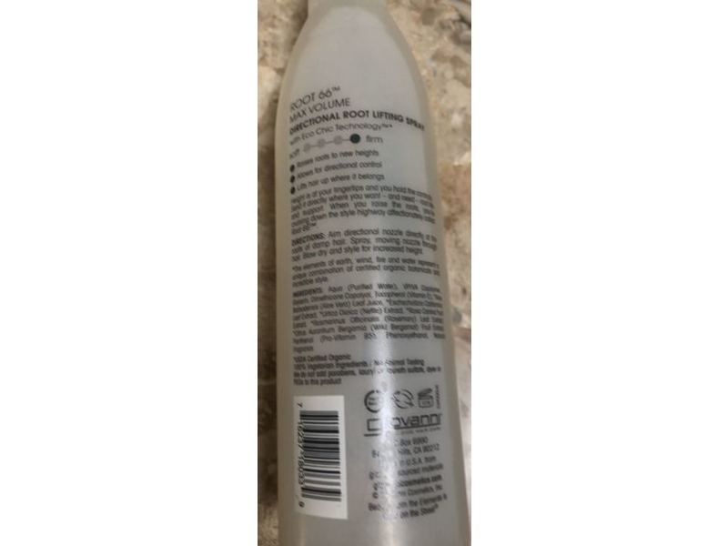 Giovanni Root 66 Max Volumizing Spray, 8.5 fl oz/250 mL