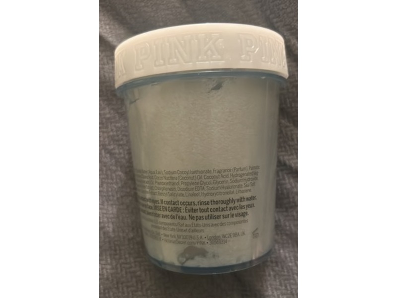 Victoria's Secret Pink Water Scrub, Hyaluronic Acid + Sea Minerals, 10 oz/283 g