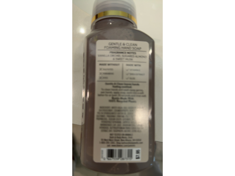 White Barn Gentle & Clean Foaming Hand Soap, Cozy Vanilla Almond, 8.75 oz/259 mL