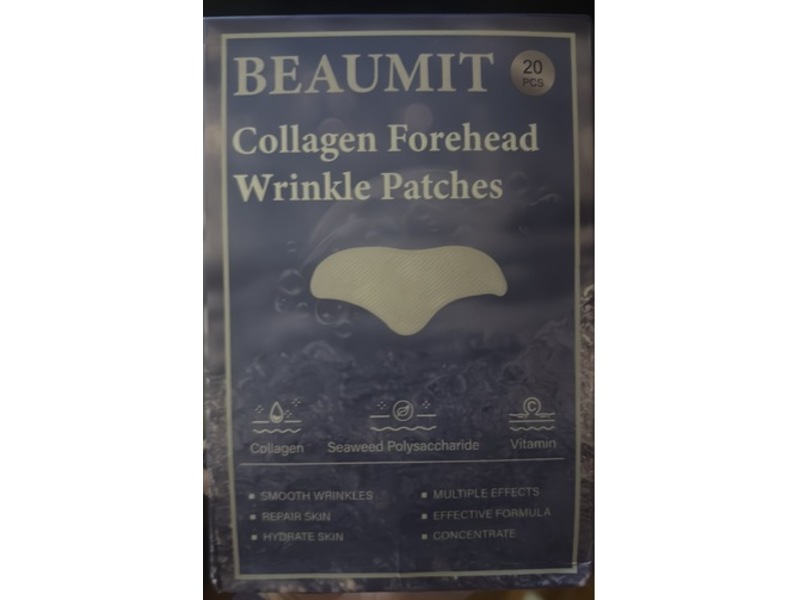 Beaumit Collagen Forehead Wrinkle Patches, 0.16 oz/4.5 g, 20 Count