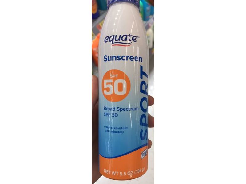 Equate Sport Sunscreen Continuous Spray, SPF 50, 5.5 oz/156 g