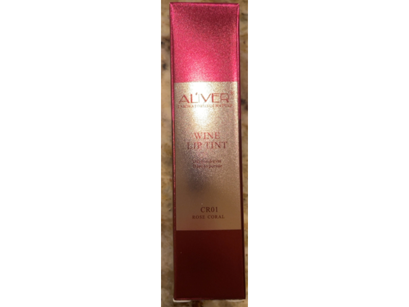 Aliver Wine Lip Tint, CR01 Rose Coral, 7 g