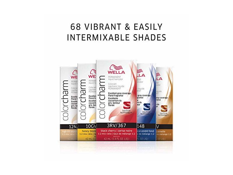 Wella ColorCharm Permanent Liquid Hair, 4R/356 Cinnamon Brown, 1.4 fl oz/42 mL