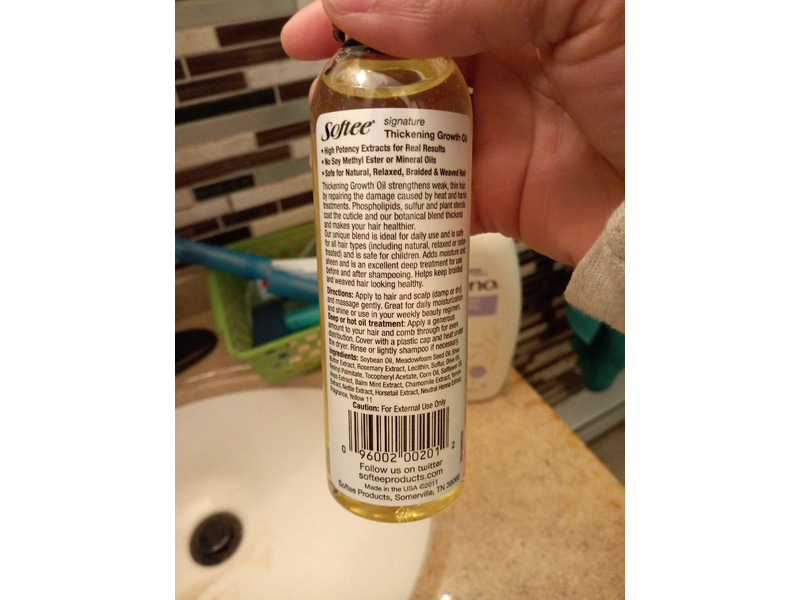 Softee Signature Thickening Growth Oil, 4 fl oz/118 mL